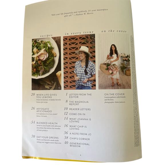 Joanna Gaines The Magnolia Journal Magazine Spring 2017 Issue 2 - Picture 3 of 6
